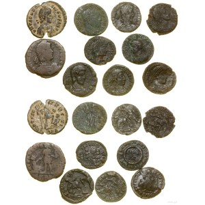 Empire romain, lot de 10 pièces (IIIe-IVe siècles)