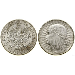 Pologne, 5 zlotys, 1933, Varsovie