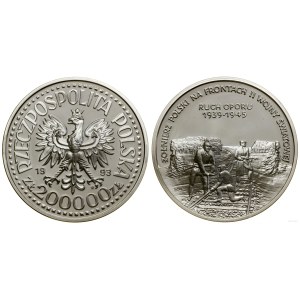 Poľsko, 200 000 zlotých, 1993, Varšava