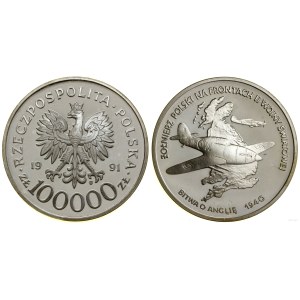 Polonia, 100.000 zloty, 1991, Varsavia