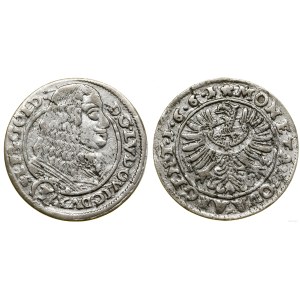 Śląsk, 3 krajcary, 1661 EW, Brzeg lub Legnica