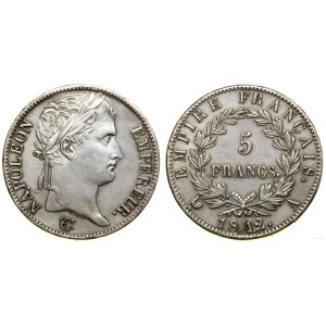 France, 5 francs, 1812 A, Paris