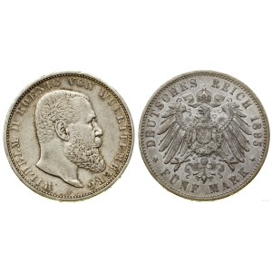 Germany, 5 marks, 1895 F, Stuttgart