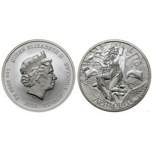 Tuvalu, 1 dollar = 1 ounce, 2022, Perth