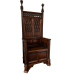 Box-style armchair (seat of honor), 19th century