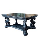 A table supported by four dragon-shaped legs, 19th century.