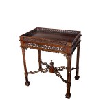 Console table with an openwork shelf, 19th century, Chinoise style, France (?)