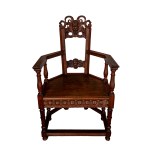 Armchair with an openwork backrest, 18th–19th century