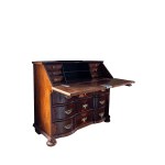 A three-drawer secretary desk, 19th century, England