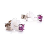 Flower-shaped earrings, early 21st century