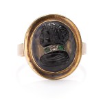 Cameo ring, second half of the 19th century, Russia