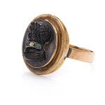 Cameo ring, second half of the 19th century, Russia