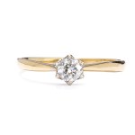 Diamond ring, late 20th century