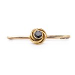 Sapphire brooch, second half of the 20th century, Warsaw