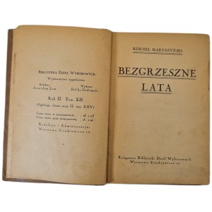 MAKUSZYŃSKI Kornel - GLI ANNI SENZA PECCATO