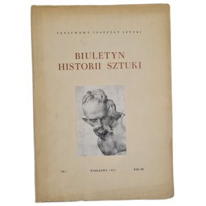 ART HISTORY BULLETIN, Vol. XX, No. 1, 1958 [ILLUSTRATIONS]