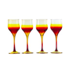 Zbigniew Horbowy, Barbara Art Glassworks in Polanica-Zdrój, Set of four glasses