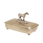 A box with a horse on it