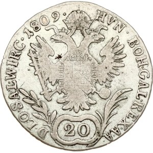 Autriche, 20 Kreuzer, 1809 C