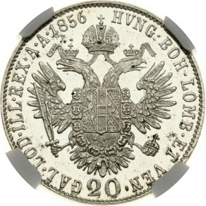Austria 20 Kreuzer 1856 B NGC MS 63