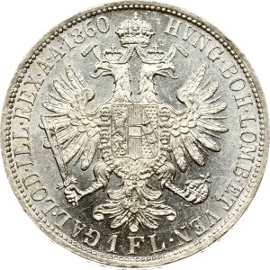 Austria 1 Florin 1860 A