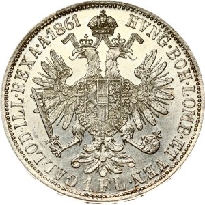 Austria 1 Florin 1861 A