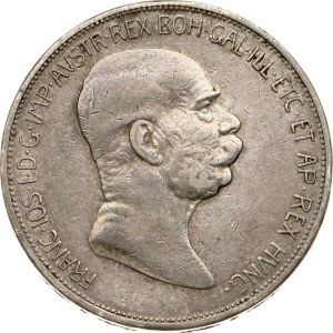 Austria 5 Corona 1908 Reign