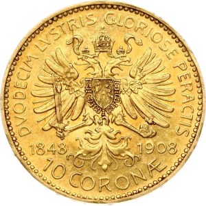 Austria 10 Corona 1908 Reign