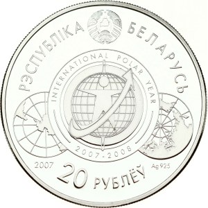 Belarus 20 Roubles 2007 International Polar Year
