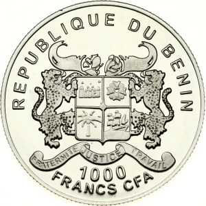 Benin 1000 Francs CFA 2012 FIFA World Cup Brazil