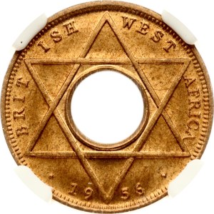 Britská západná Afrika, 1/10 penny, 1956, NGC MS 66 RB, TOP POP