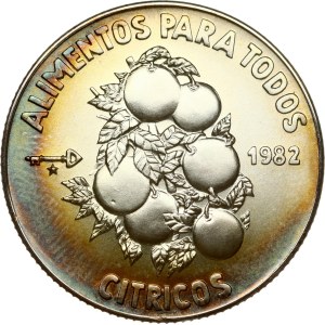 Kuba, 5 pesos, 1982, FAO – citrusové plody