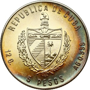 Kuba, 5 pesos, 1982, FAO – citrusové plody