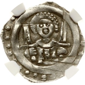 Germany Regensburg Pfennig ND (1183-1231) NGC AU 55