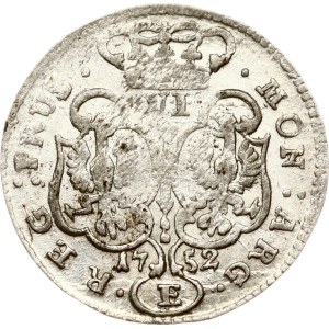 Germania Prussia 6 Groscher 1752 E S
