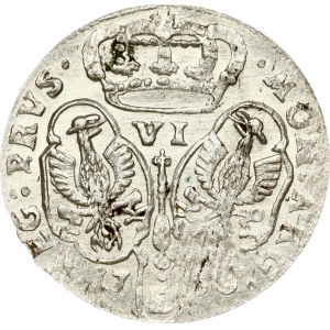 Germany Prussia 6 Groscher 1756 E
