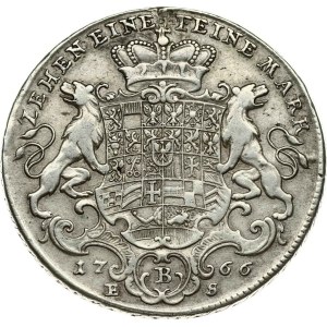Německo, Braniborsko-Bayreuth, taler z roku 1766, B ES