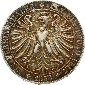 Německo, frankfurtský taler, 1858