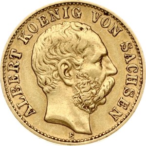 Germany Saxony 10 Mark 1898 E
