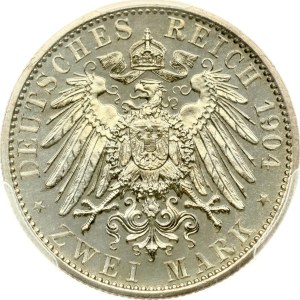 Germany Mecklenburg-Schwerin 2 Mark 1904 A Wedding PCGS PR 64
