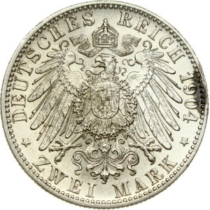 Germania, Württemberg, 2 Mark, 1904 F
