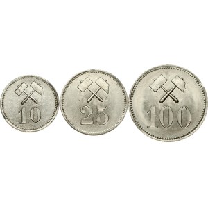 Grónsko 10 – 100 Ore 1911 Greenland Mining LTD, séria 3 mincí