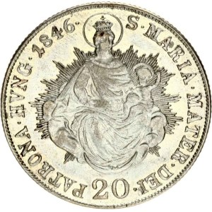 Hungary 20 Kreuzer 1846 B