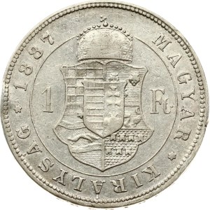 Hungary 1 Forint 1887 KB