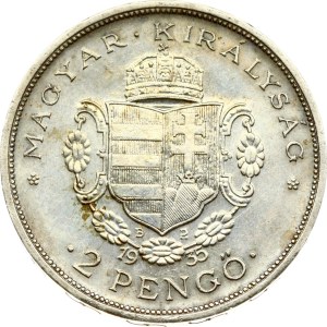 Hungary 2 Pengo 1935 Death of Rakoczi