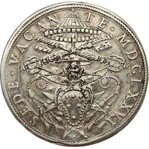 Italy Vatican Piastra 1676 Sede Vacante