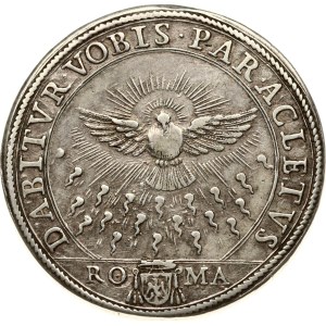 Italy Vatican Piastra 1676 Sede Vacante