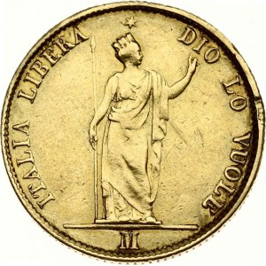 Italy Lombardy 20 Lire 1848 M