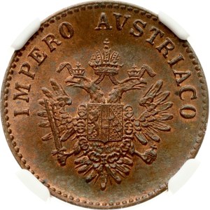 Italy Lombardy-Venetia 5 Centesimi 1852 M NGC MS 63 BN