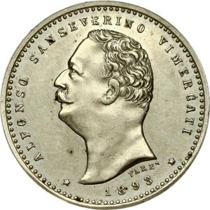 Italy Province of Cremona Token 50 Centesimi 1893 Castel Gabbiano